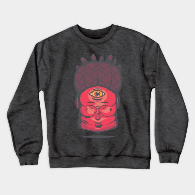 Flotating Mask Crewneck Sweatshirt by tokebi